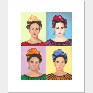 Frida Kahlo Inspired Pop Art Painting Posters and Art